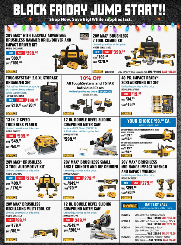 Acme Tools Early Black Friday 2020 Tool Deals Page 1