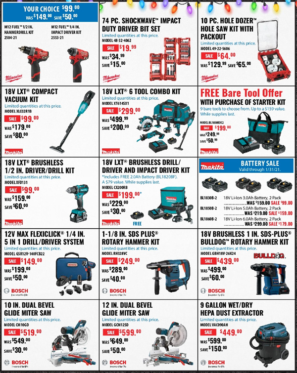 Acme Tools Early Black Friday 2020 Tool Deals Page 3