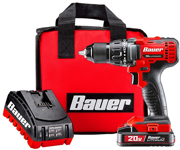 Bauer 20V Max Hypermax Cordless Drill Kit