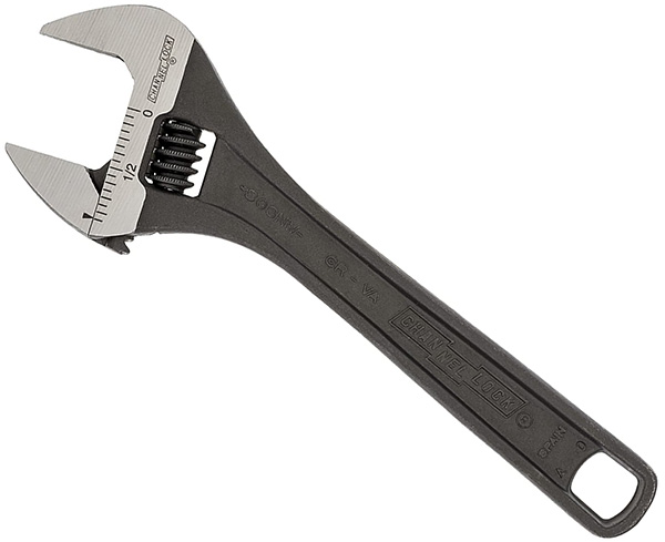 Channellock 6-inch Adjustable Wrench Black Phosphate Finish