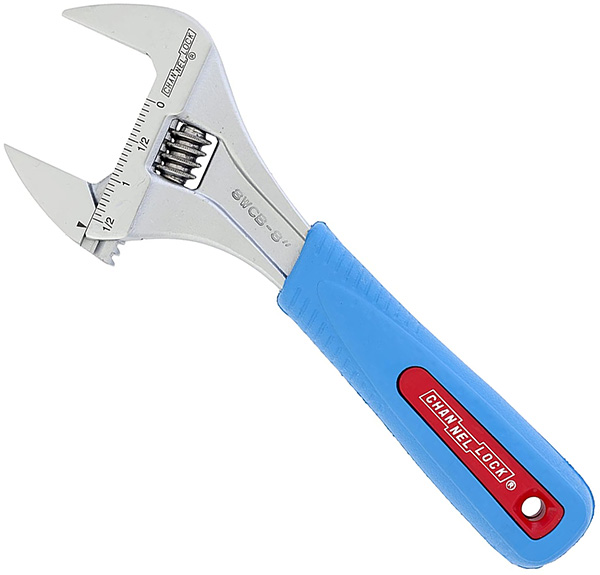 Channellock 8-inch Code Blue Adjustable Wrench