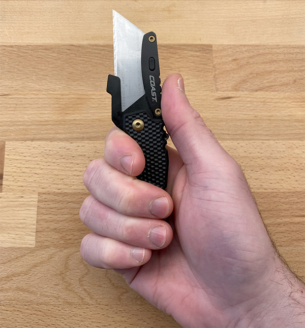 Coast DX126 EDC Utility Knife in-Hand