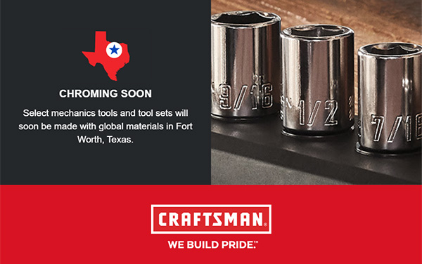 Craftsman USA Tools Announcement March 2020