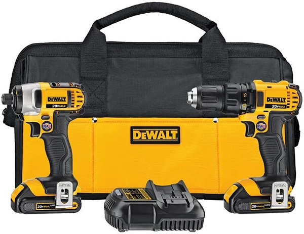 Dewalt DCK280C2 Cordless Drill and Impact Driver Combo Kit