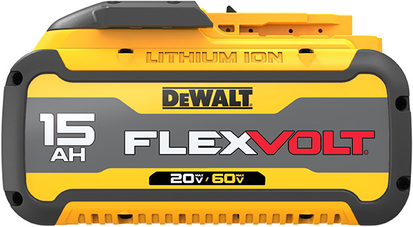 Dewalt FlexVolt DCB615 15Ah Battery Side View