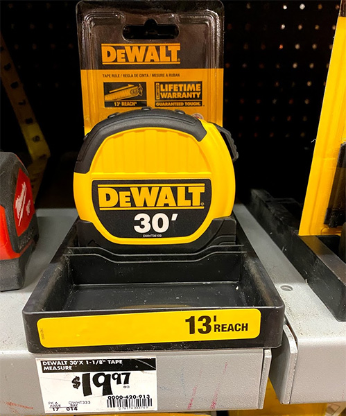 Dewalt Tape Measure with Reach Marketing