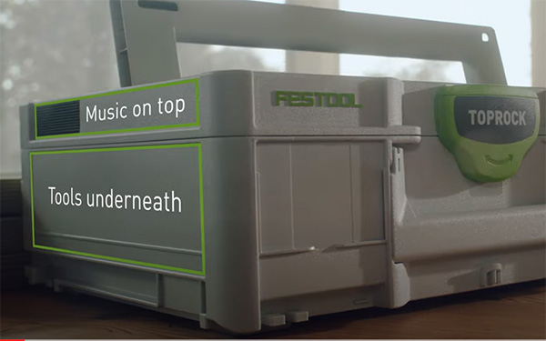 Festool TopRock Systainer Bluetooth Speaker Sections