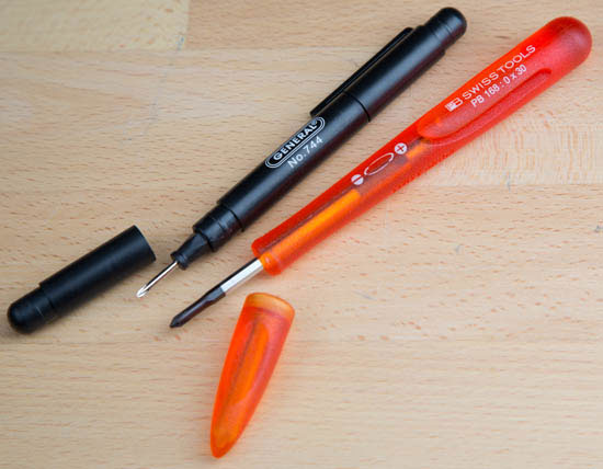 General and PB Swiss Pocket Precision Screwdrivers