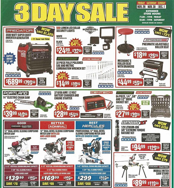 Harbor Freight Black Friday 2019 Tool Deals Page 5