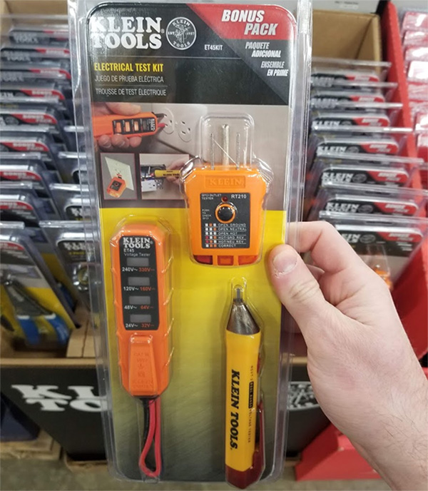 Home Depot Klein Tools Black Friday 2019 Special Buys Display Electrical Testing Kit