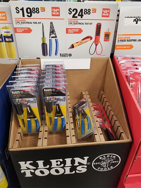 Home Depot Klein Tools Black Friday 2019 Special Buys Display Half Empty