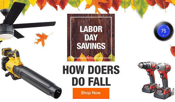 Home Depot Labor Day Savings Tool Deals 2020