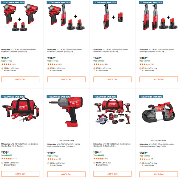 Home Depot Milwaukee Tool Deals of the Day 11-11-2020 Page 2