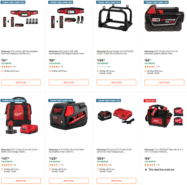 Home Depot Milwaukee Tool Deals of the Day 11-11-2020 Page 6