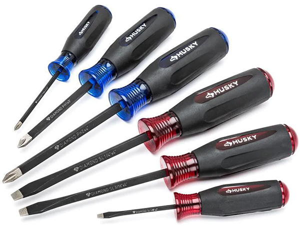 Husky Diamond Tip Screwdriver 6pc Set