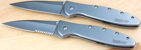 Kershaw Leek Onion Knife Blades Deployed Front