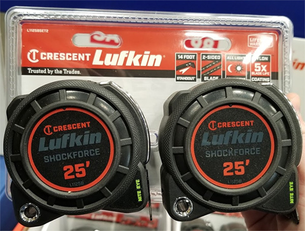 Lufkin Tape Measure 2-Pack L1125BSET2 Holiday 2019