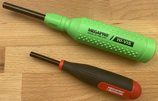 Megapro Precision Screwdriver Compared to Full-Size Tool