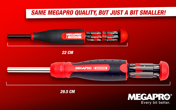 Megapro Precision Screwdriver vs Full Size Comparison