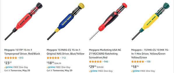 Megapro Screwdrivers Amazon Reviews