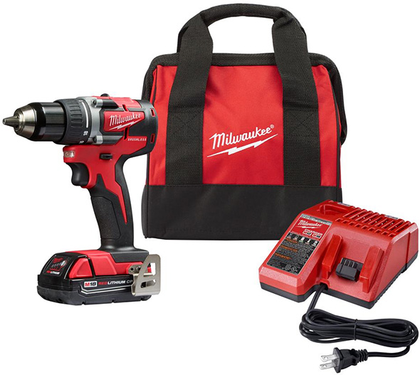 Milwaukee 2801-21P M18 Compact Brushless Drill Kit