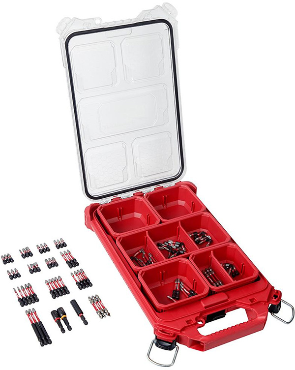 Milwaukee 48-32-4082 Shockwave Screwdriver Bit Set and Packout Organizer Bundle Deal