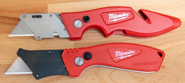 Milwaukee Compact Fastback Utility Knife vs Fastback Utility Knife