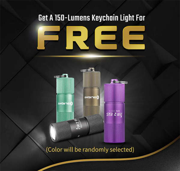 Olight Black Friday 2020 Free EDC Keychain Flashlight Offer