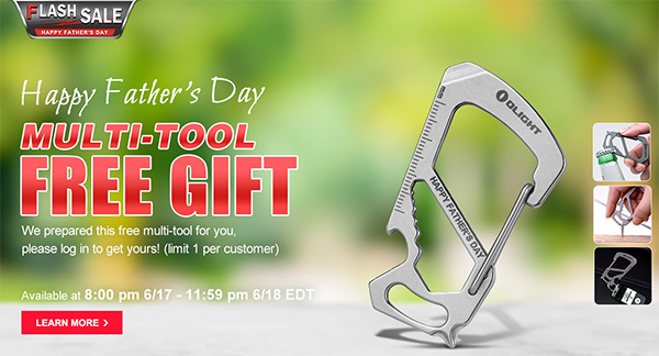 Olight Fathers Day Flash Sale 2021 Multi-Tool Freebie