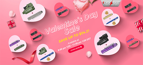 Olight LED Flashlight Valentines Day Sale 2021