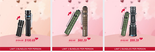 Olight LED Flashlight Valentines Day Sale 2021 Bundles