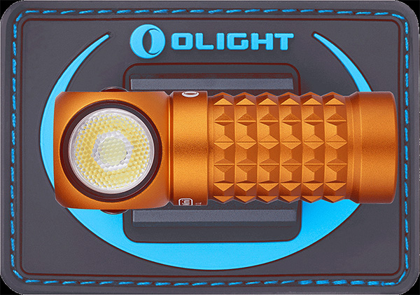 Olight Mini Perun LED Headlamp Orange with Backing