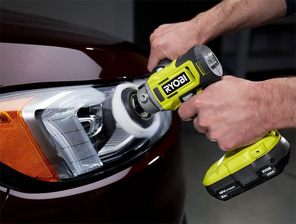 Ryobi 18V Cordless Polisher Sander PBF102B Used on Headlights