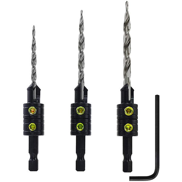 Snappy Tapered Countersink Drill Bit Set