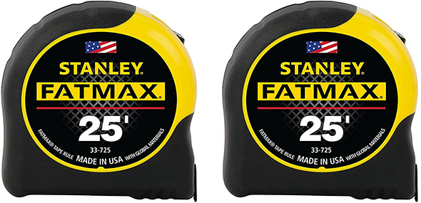 Stanley FatMax FMHT74038A 25-foot tape measure 2-pack