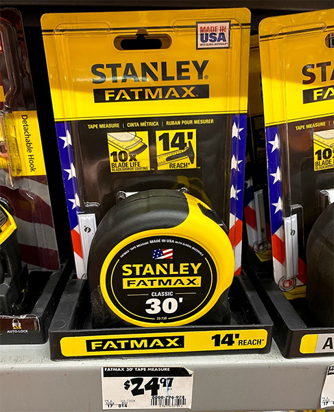 Stanley FatMax Tape Measure with Reach Marketing