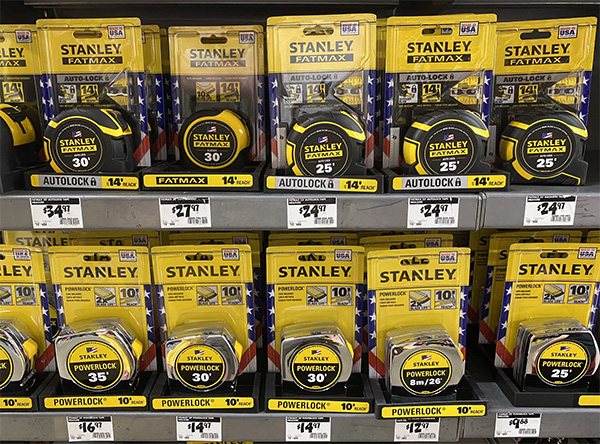 Stanley FatMax Tape Measures at Home Depot 2021