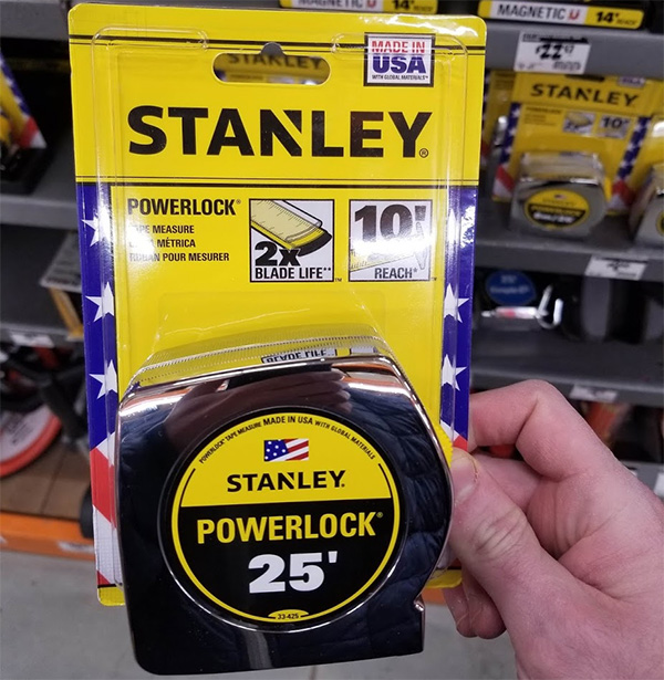 Stanley PowerLock Tape Measure 2020 USA Packaging