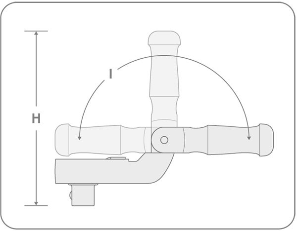 Tekton Folding Ratchet Drawing