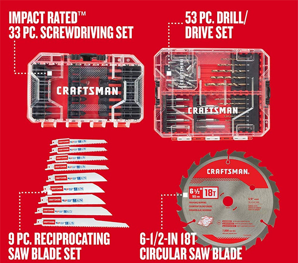 Craftsman Master Power Tool Accessory Set