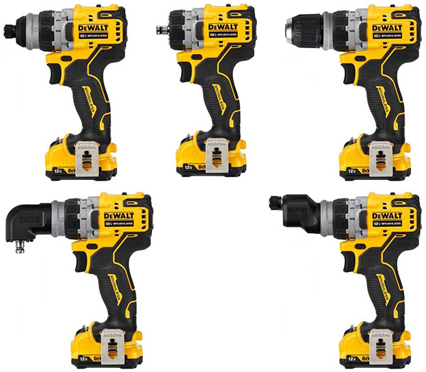 Dewalt DCD703F1 Xtreme 5-in-1 Cordless Drill Driver Configurations