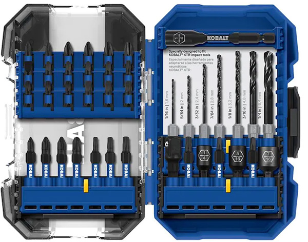 Kobalt XTR Impact Scewdriving and Drilling Bit Set