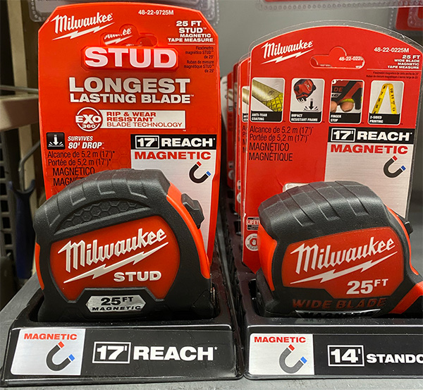 Milwaukee Tape Measures at Home Depot 2021 Advertising Reach