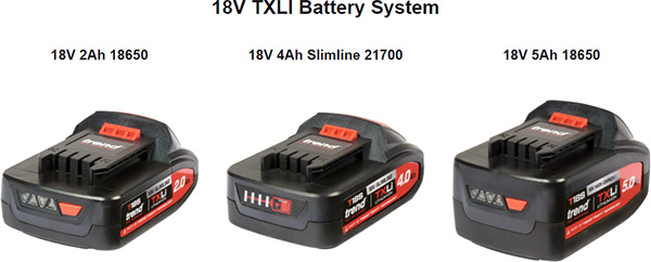 Trend T18S Cordless Power Tool Batteries